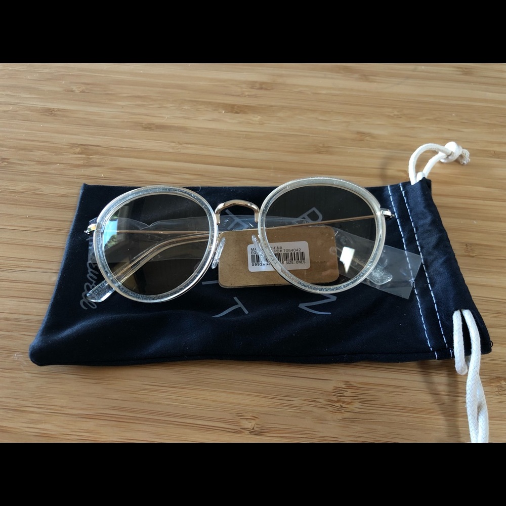 Madewell Glitter Fest Aviator Sunglasses